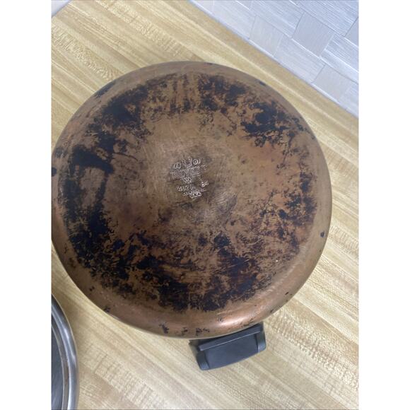 Revere Ware 4 1/2 Qt Copper Clad Stainless Steel Stock Pot Pan With Lid - Picture 8 of 8